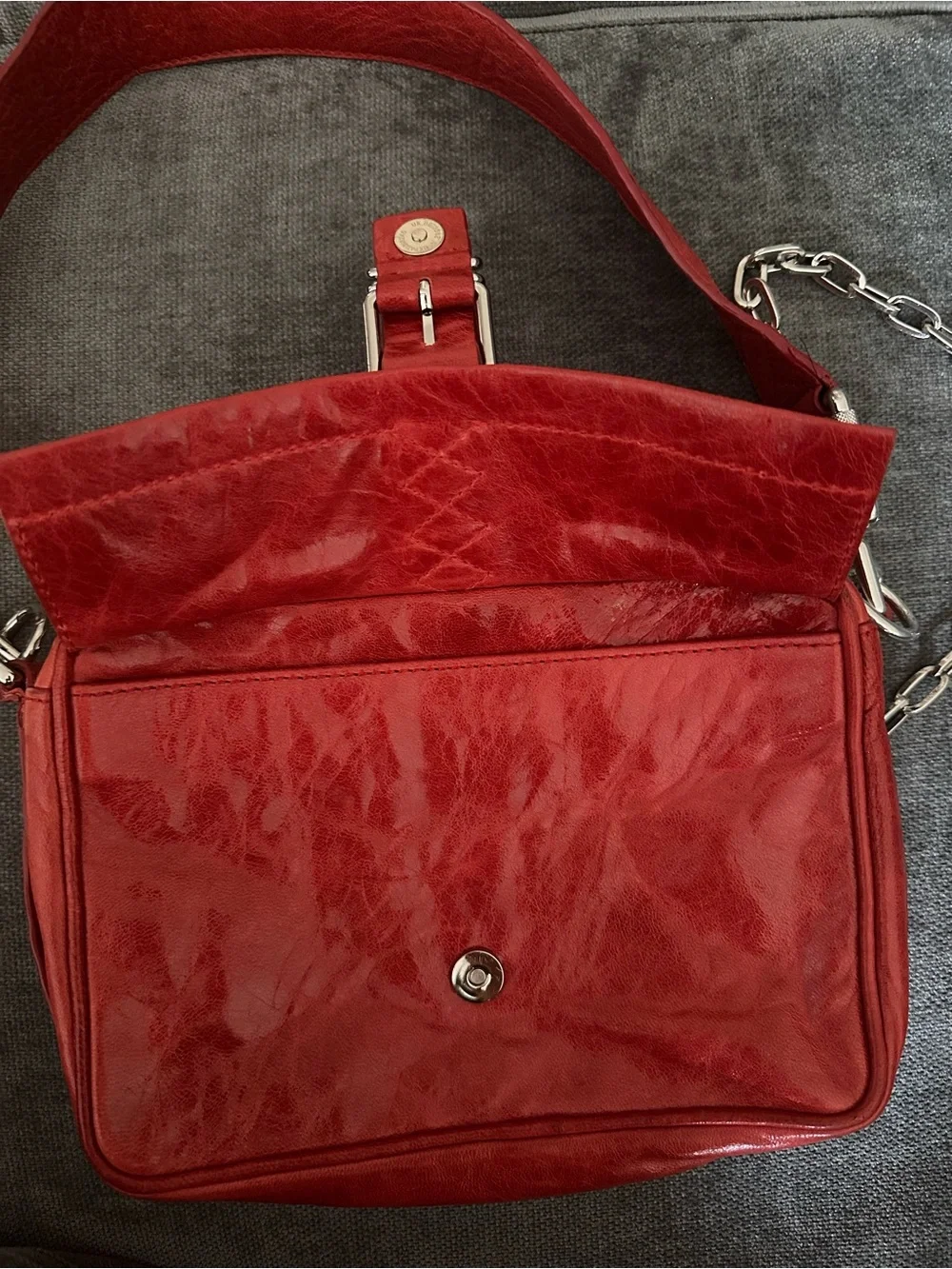 Zadig & Voltaire Red Leather Bag - Johnny Crush - Picture 3 of 8